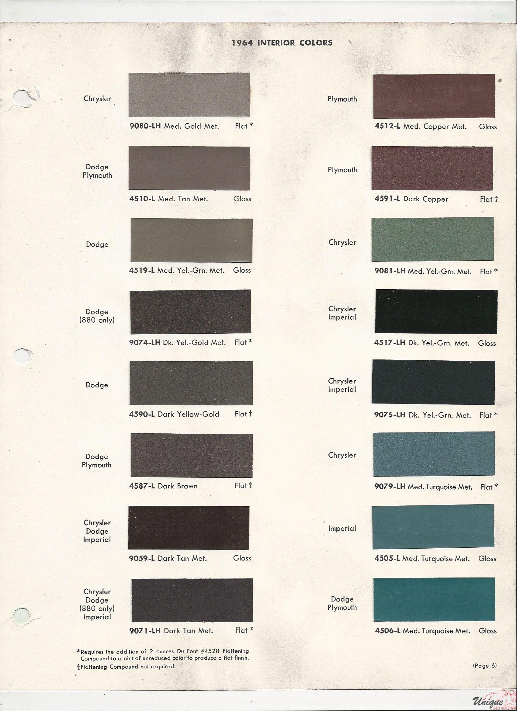 1964 Chrysler-6 Paint Charts